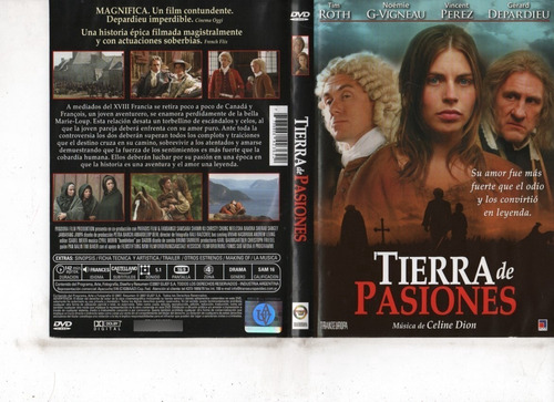 Tierra De Pasiones - Dvd Original - Buen Estado
