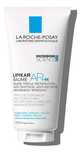  Bálsamo humectante para cuerpo La Roche-Posay Lipikar Baume AP+M Eco Tube en tubo 200mL