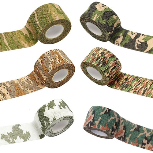 6 Unidades / Cinta Adhesiva Camuflaje + Incluye Envío