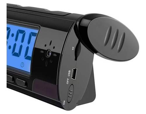 Reloj Despertador De Repisa Steren Con Cámara Espía Spyclock