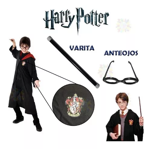 Disfraz De Harry Potter Original Con Varita Y Anteojos