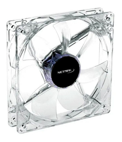 Cooler Fan Netmak 80mm Led Azul Molex Gabinete Pc 80x80