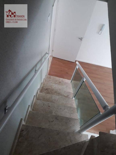 Imagem 9 de 13 de Cobertura Com 3 Dormitórios À Venda, 140 M² Por R$ 565.000,00 - Utinga - Santo André/sp - Co0934