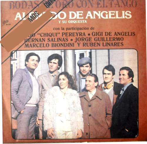 Lp Vinilo Alfredo De Angelis Y Su Orq. Típica Bodas De Oro