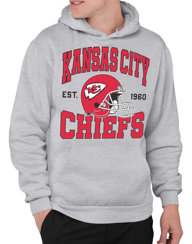 Kansas City Chiefs Team Helmet - Sudadera Capucha Adult...