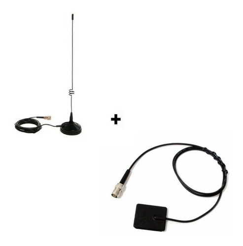 Kit Completo Antena Movel De Celular 7dbi Gsm 3g + Adaptador