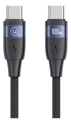 Cable Tipo C A Tipo C Pd Usams 100w 1.2m Uso Rudo