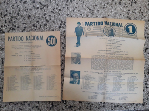 Elecciones 1971 Lista 1 Partido Nacional Wilson Carlos Julio