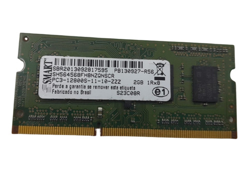 Memória Notebook 2gb Ddr3 1600mhz Smart Usada