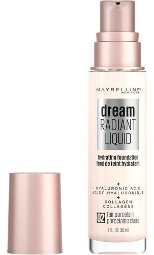 Maybelline Dream Radiant Base Hidratante 02 Fair Porcelain