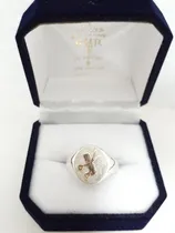 Comprar Anillo Plata Y Oro Profesión Oficio Peluquera-peluqueria 
