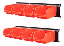 Comprar Organizador 10 Contenedores Almacenamiento Pared Y 3 Rieles