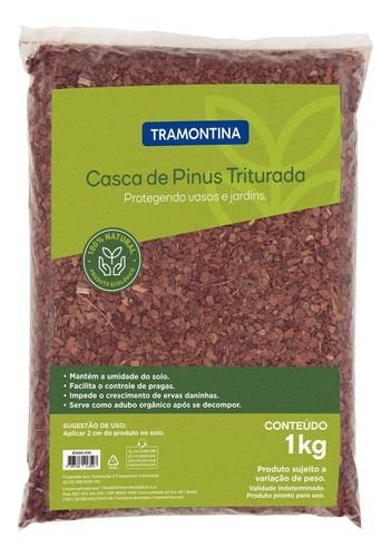 Casca De Pinus Tramontina Triturada 1kg Tramontina