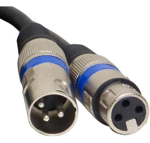 Imagen 2 de 2 de Cable Canon Plub Xlr Macho Xlrh Hembra 3 Metros Importado