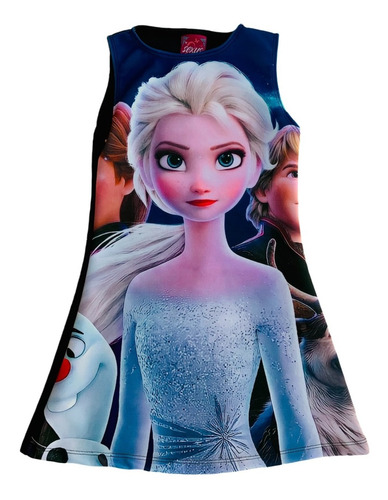 Vestido Princesas Niña Tipo A Batita Frozen Elsa Fiesta