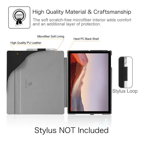 Funda Fintie Para Microsoft Surface Pro 7/6/5 Con Soporte