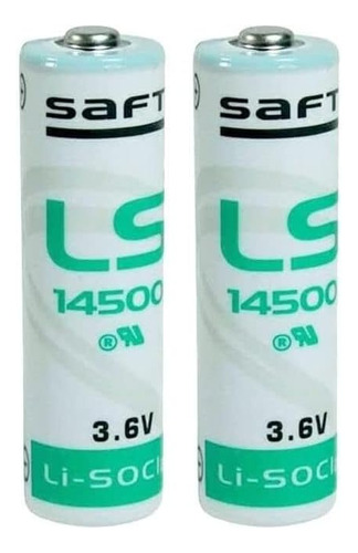 Ls 14500 Aa 3.6v Lisocl2 Litio 2600mah Baterías Saft U...