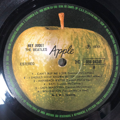 Lp Vinil The Beatles Hey Jude C/ Encarte (Usado)