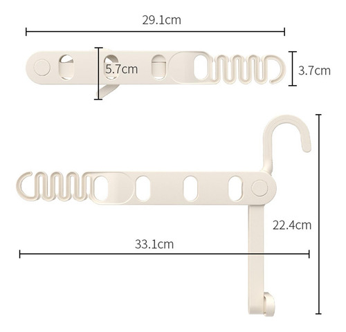 2 Percha Plegable Para Ropa, Estante Para Colgar En La
