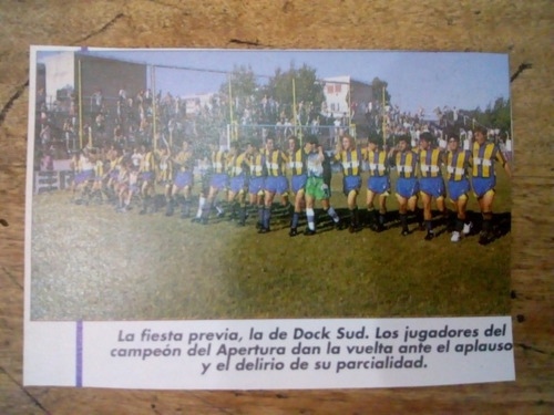 Recorte Dock Sud Campeón Del Apertura