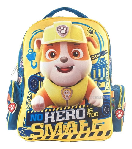 Mochila Espalda Paw Patrol 15 PuLG 3d Jardin Disney Orig