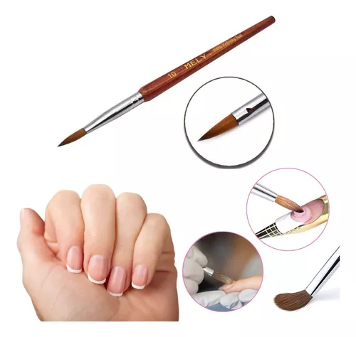Pincel Profesional para Acrílico Premium #08 - Cherimoya - Distri Nails -  Insumos para uñas