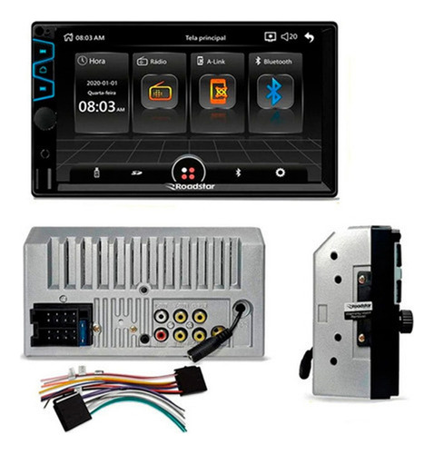 Kit Multimidia Roadstar Mp5 Corsa 1993 A 2016 Bt + Câmera Ré