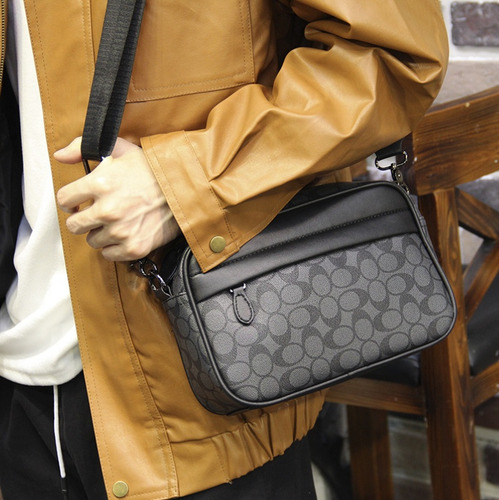 Bolso desmontable de estilo casual para hombre color negro