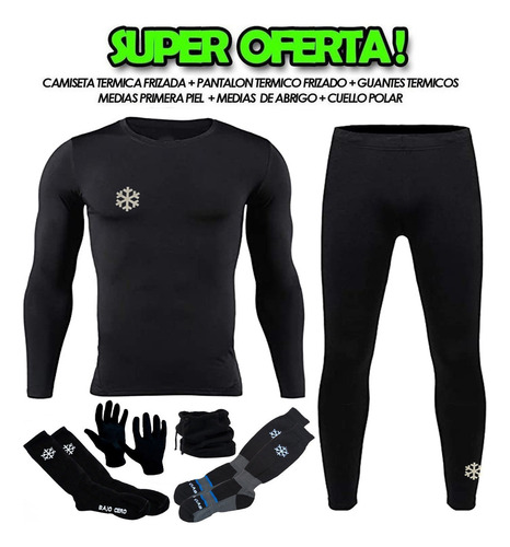 Imagen 2 de 8 de Conjunto Termico Frizado Bajo Cero Completo Frio Extremo