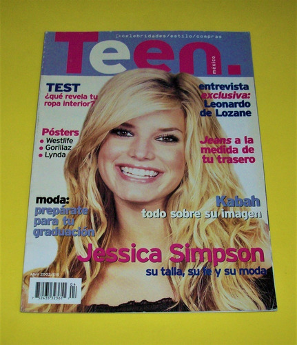 Jessica Simpson Revista Teen Kabah Lynda Gorillaz Westlife