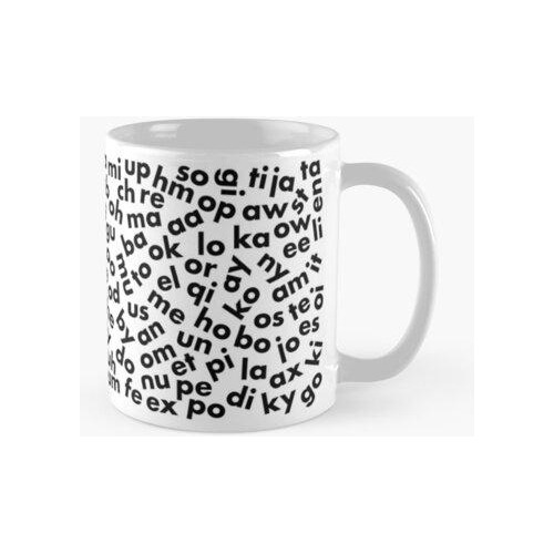 Taza Taza Palabras De Scrabble De 2 Letras Calidad Premium