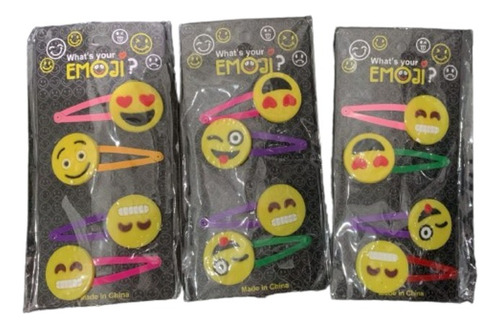 Hebillas Emoji - Ideal Regalito Bolsita De Cumpleaños X 12