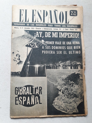 Revista El Español Nº 262 Diciembre 1953 - Semanario Español