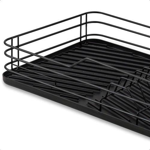 Secaplatos Escurridor De Platos Cocina Color Negro