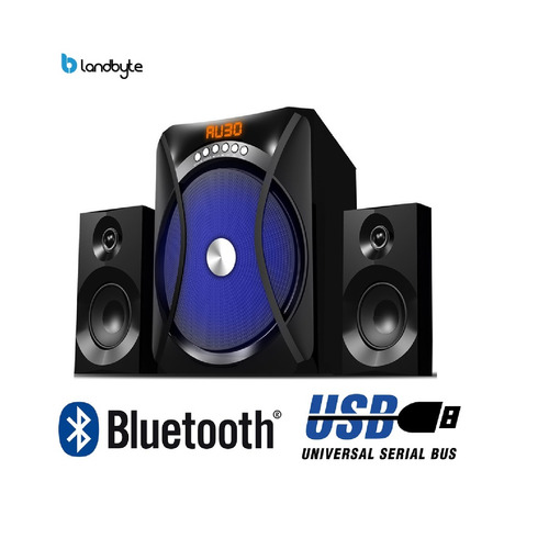 Parlantes Landbyte Lbc616u-mf17 120 Rms Bluetooth, Usb/sd