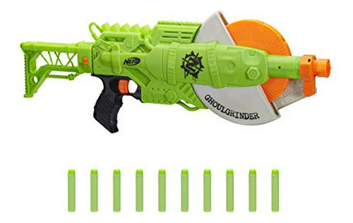 Nerf Zombie Strike Ghoulgrinder Blaster - Rueda Giratoria De