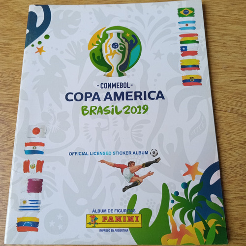 Album Copa America Brasil 2019 Vacio Tipo Obsequio Muy Bueno