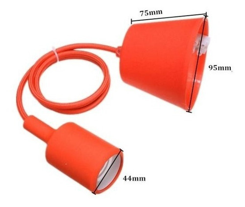 Imagen 9 de 9 de Lampara Colgante De Silicon Tipo Socket - S60 Don Led