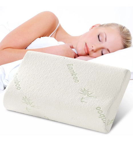 Almohada Memory Foam Viscoelástica Con Funda+ Caja