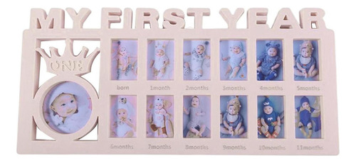 Marco De Fotos De Mi Primer Año, Marco De Collage De Bebé,