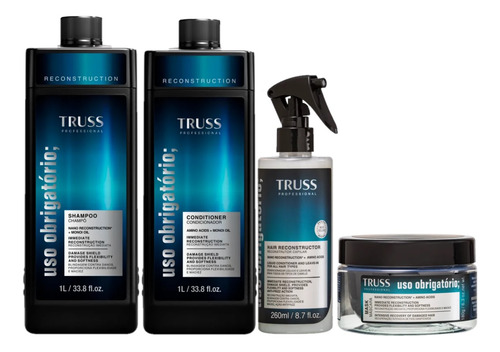Kit Truss Uso Obrigatório Reconstruction-s+c1l+leave-in+mask