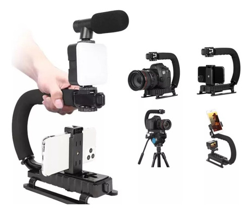 Kit Estabilizador Soporte Para  Video Camara Y Celular 