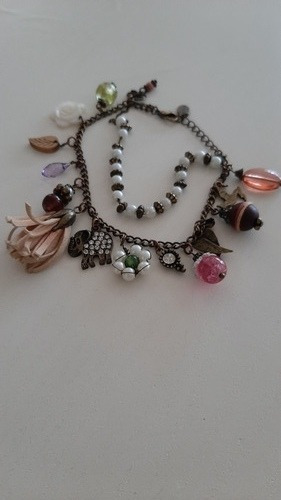 Pulsera Fantasia Con Dijes Hippie Chick Hermosa