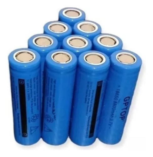 X10 Baterias 18650 Recargables 3.7v 6800mah Para Linterna 