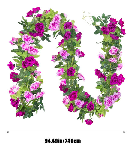 Guirnalda Artificial De Rosas En Forma De Guirnalda En Forma