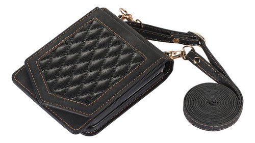 Funda De Cuero Con Soporte Para Tarjetas Cruzadas Para Samsu