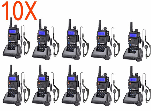 Combo 10 Radioteléfonos Baofeng Uv5r Versión 2019 Uhf Vhf