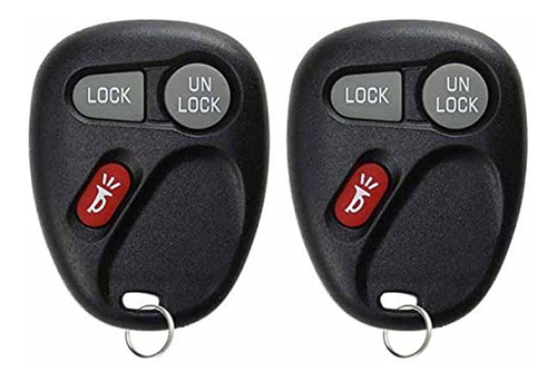 2 Keylessoption Llavero Para Control Remoto De Repuesto De 3