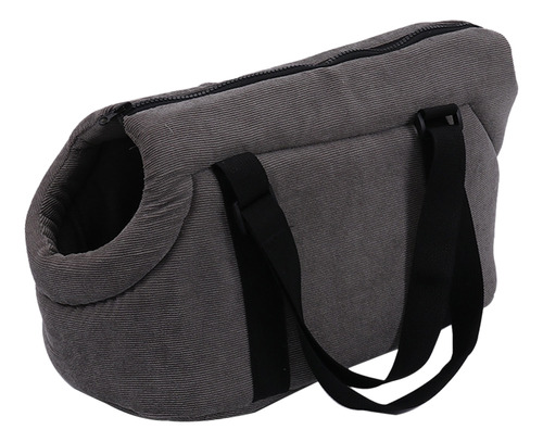 Pequeño Perro Sling Cat Carrier Correa Ajustable Manos Gris