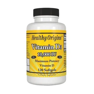 Vitamina D3 Importada 10.000ui Healthy Origins 120 